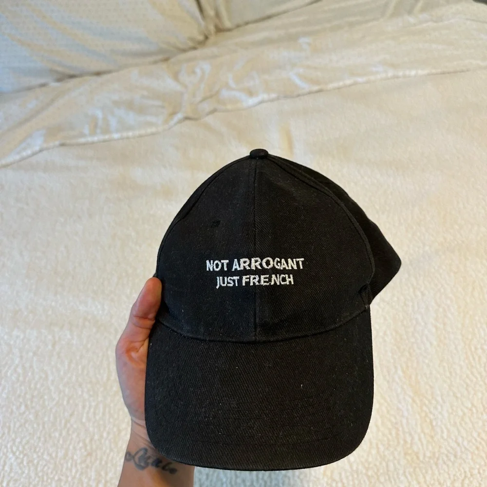 Classic Black Embroidered Cap